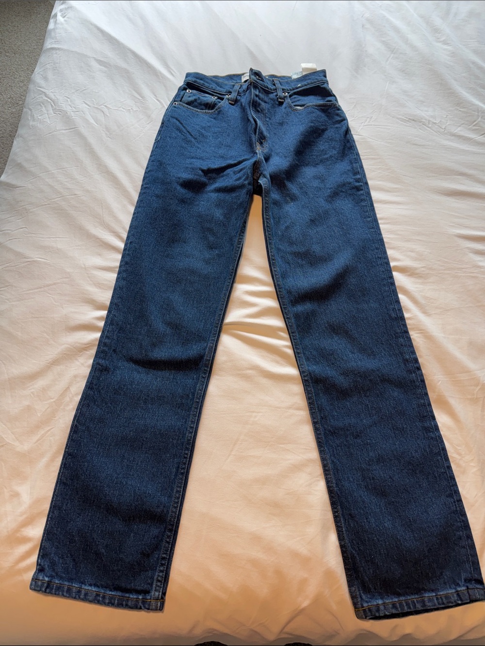Abercrombie & Fitch Women's Straight Leg Jeans - Deep Blue
